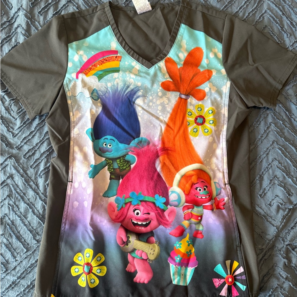 Colorful Trolls Graphic T-Shirt